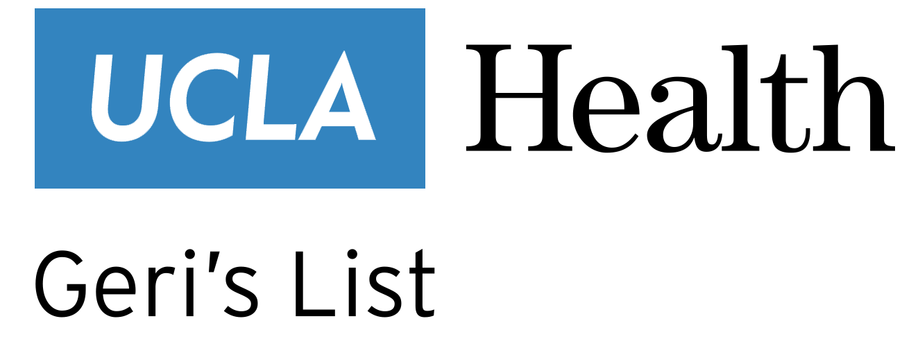 Geri's List by UCLA Health